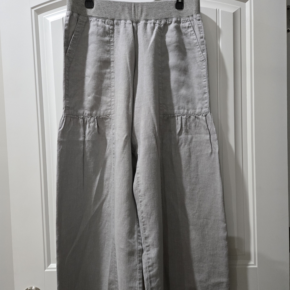 VU Light Gray Linen Like Pants